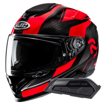 Integral HJC RPHA71 Carbon Hamil MC1 + Kit Bluetooth Smart 21B