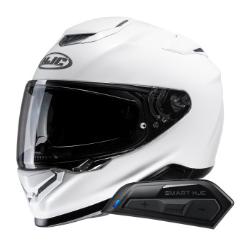 Integral HJC RPHA71 Pearl White + Kit Bluetooth Smart 11B