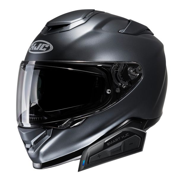 Integral HJC RPHA71 Semi Flat Titanium + Kit Bluetooth Smart 21B