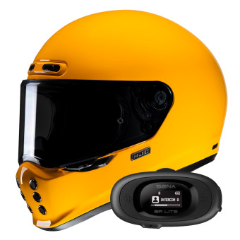 Integral HJC V10 Deep Yellow+ Kit bluetooth 5R Lite Solo