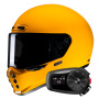 Casque Integral HJC V10 Deep Yellow + Kit Bluetooth 5S Solo