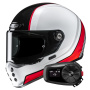 Casque Integral HJC V10 Hodu MC1 + Kit Bluetooth 5S Solo