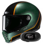 Casque Integral HJC V10 Hodu MC47 + Kit bluetooth 5R Lite