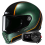 Casque Integral HJC V10 Hodu MC47 + Kit Bluetooth 5S Solo