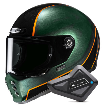 Integral HJC V10 Hodu MC47 + Kit Bluetooth BT Mini