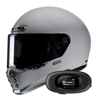 Integral HJC V10 N. Grey+ Kit bluetooth 5R Lite Solo