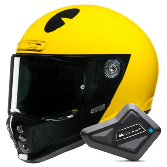 Integral HJC V10 Pacman MC3 + Kit Bluetooth BT Mini