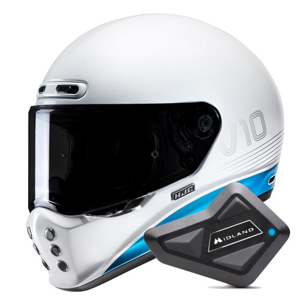 Integral HJC V10 Tami MC2 + Kit Bluetooth BT Mini