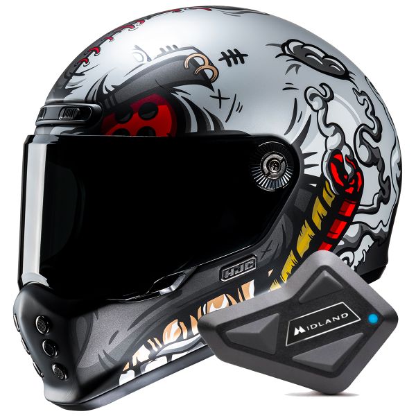 Integral HJC V10 Vatt MC1SF + Kit Bluetooth BT Mini