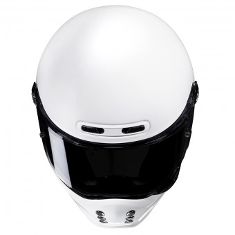 HJC V10 White + Kit Bluetooth Lokui K30