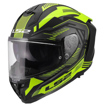 Casque Integral LS2 Challenger II Dravix H-V Yellow FF817