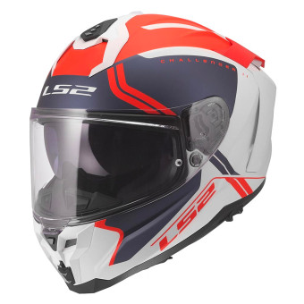 Casque Integral LS2 Challenger II Titan White Blue Red FF817