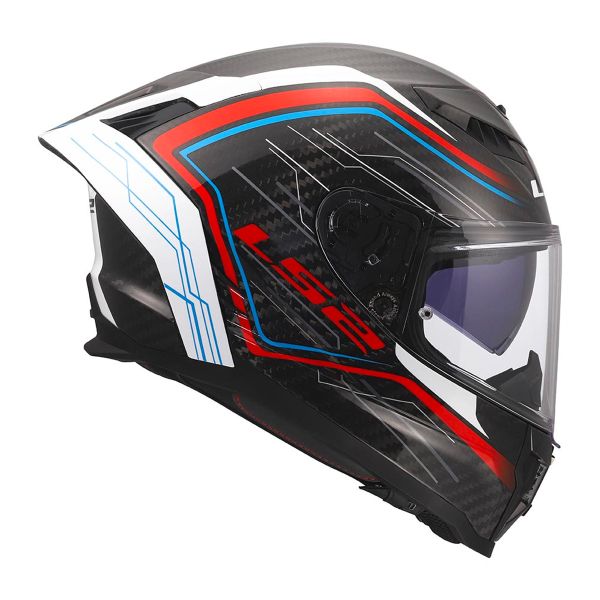 LS2 Dragon Subic White Bllue Red FF807