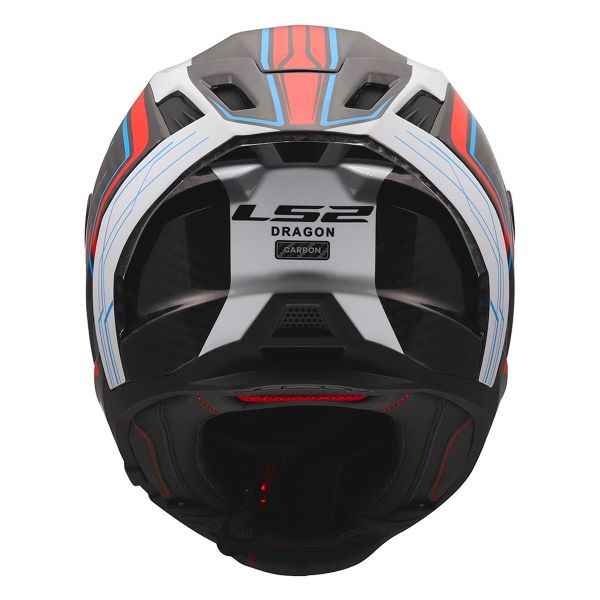 LS2 Dragon Subic White Bllue Red FF807