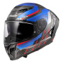 Casque Integral LS2 Dragon Trax Blue Red FF807