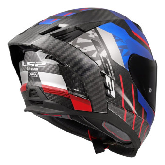 LS2 Dragon Trax Blue Red FF807