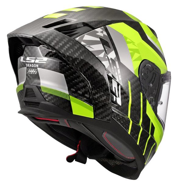 LS2 Dragon Trax Hi-Vis Yellow FF807