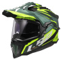 Casque Integral LS2 Explorer Spire Green Hi-Vis Yellow MX701