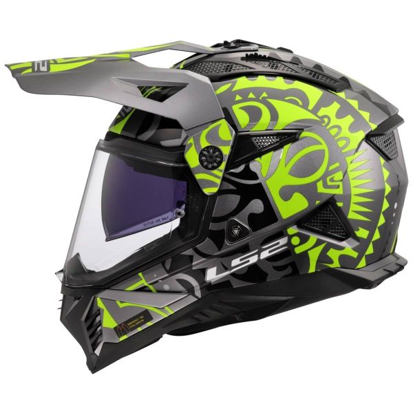 LS2 Pioneer II Rangi Hi-Vis Yellow MX702