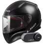 Casque Integral LS2 Rapid II Solid Black FF353 + Kit Bluetooth Lokui K30