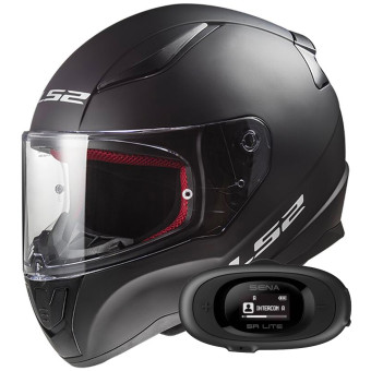 Integral LS2 Rapid II Solid Matt Black FF353 + Kit bluetooth 5R Lite Solo