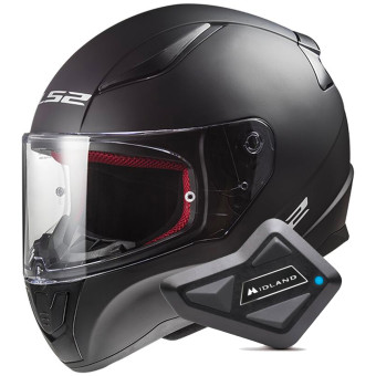 Integral LS2 Rapid II Solid Matt Black FF353 + Kit Bluetooth BT Mini