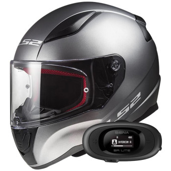 Integral LS2 Rapid II Solid Matt Titanium FF353 + Kit bluetooth 5R Lite Solo