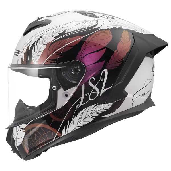 Integral LS2 Rapid III Boho White Black Pink FF820