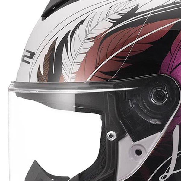 LS2 Rapid III Boho White Black Pink FF820