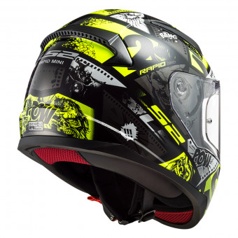 LS2 Rapid Mini Vigette Black H-V Yellow FF353