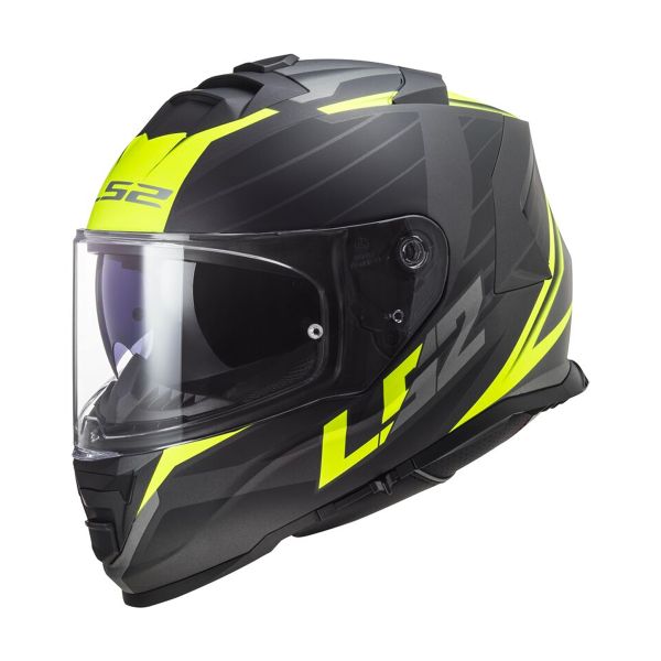 Integral LS2 Storm II Nerve Matt Black H-V Yellow FF800
