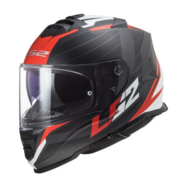 Integral LS2 Storm II Nerve Matt Black Red FF800