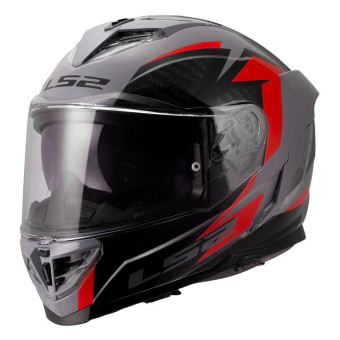 Casque Integral LS2 Storm III Dynamo Grey Red FF818