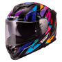Casque Integral LS2 Storm III Kaos Black Purple Blue FF818