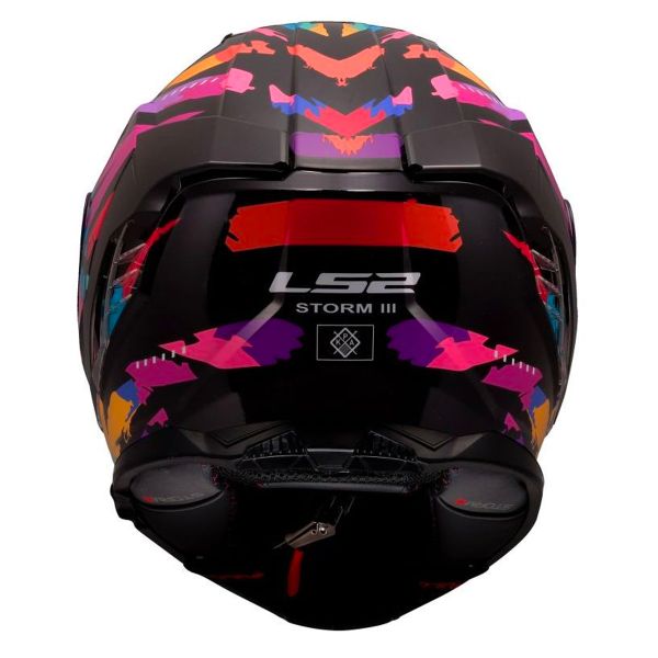 LS2 Storm III Kaos Black Purple Blue FF818