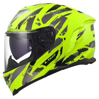 Casque Integral LS2 Storm III Kaos H-V Yellow FF818