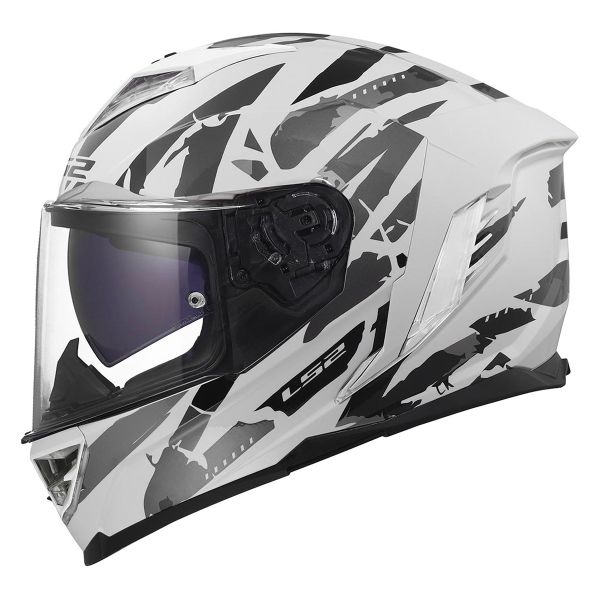 Integral LS2 Storm III Kaos White Grey FF818