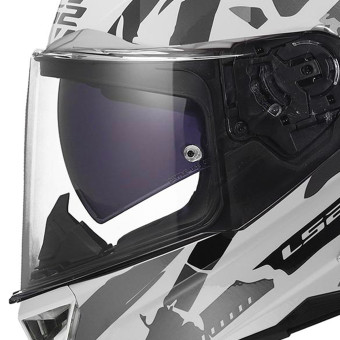 LS2 Storm III Kaos White Grey FF818
