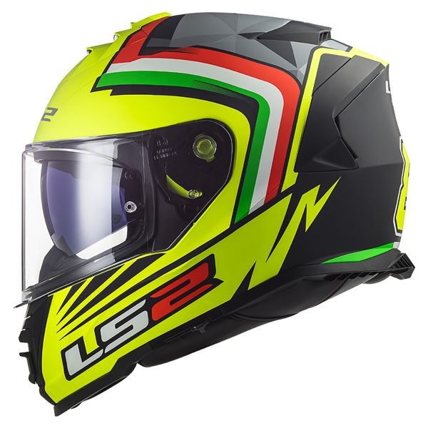 LS2 Storm Nepa Replica H-V Yellow Black FF800