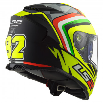 LS2 Storm Nepa Replica H-V Yellow Black FF800
