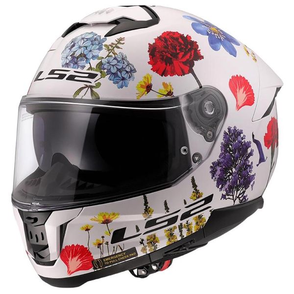 Integral LS2 Stream II Flowers White FF808 Integral LS2 Stream II Flowers White FF808