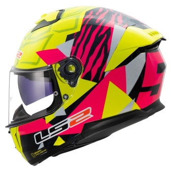 Integral LS2 Stream II Tiger H-Vis Yellow Pink FF808