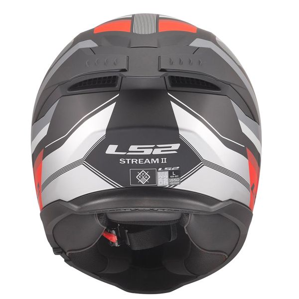 LS2 Stream II Vintage Black Grey Red FF808