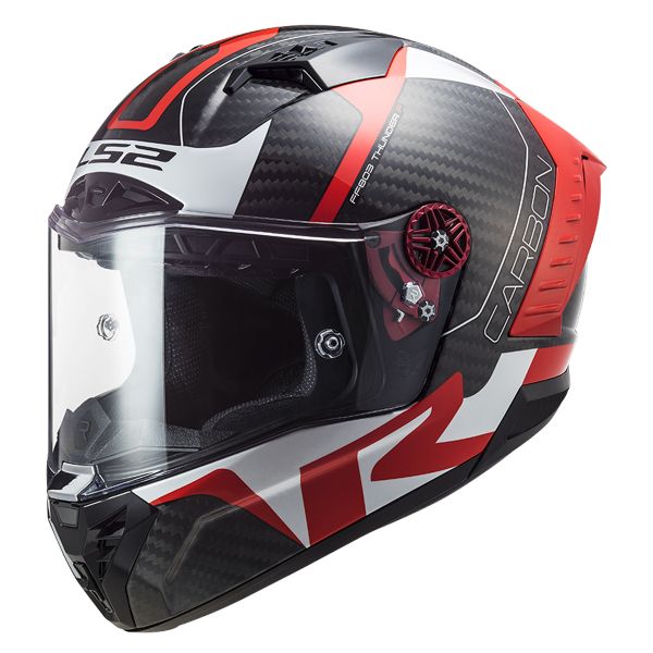 Integral LS2 Thunder Carbon Racing 1 Red White FF805