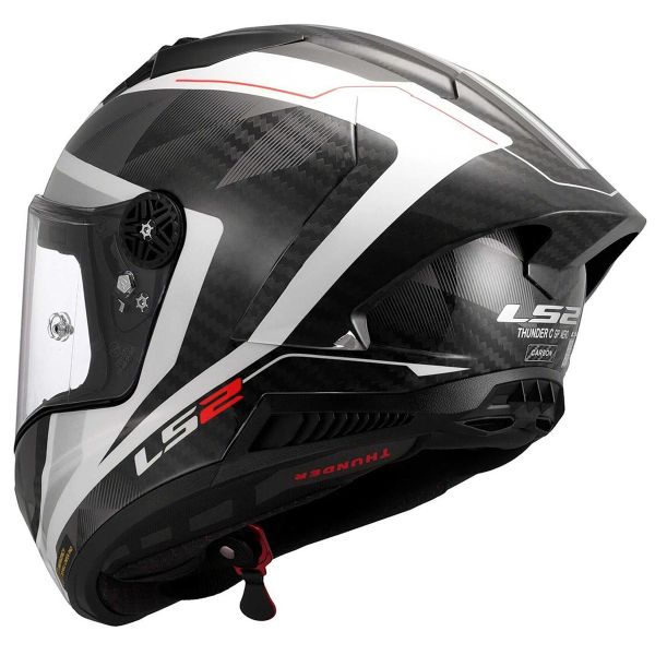 LS2 Thunder GP Aero Raute Weiß Grau FF805