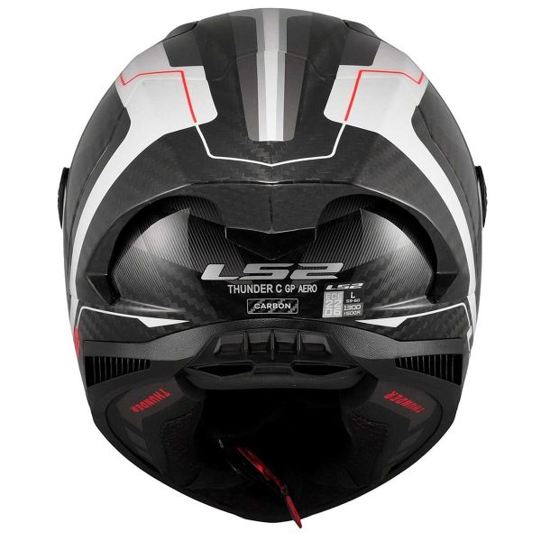 LS2 Thunder GP Aero Raute Weiß Grau FF805