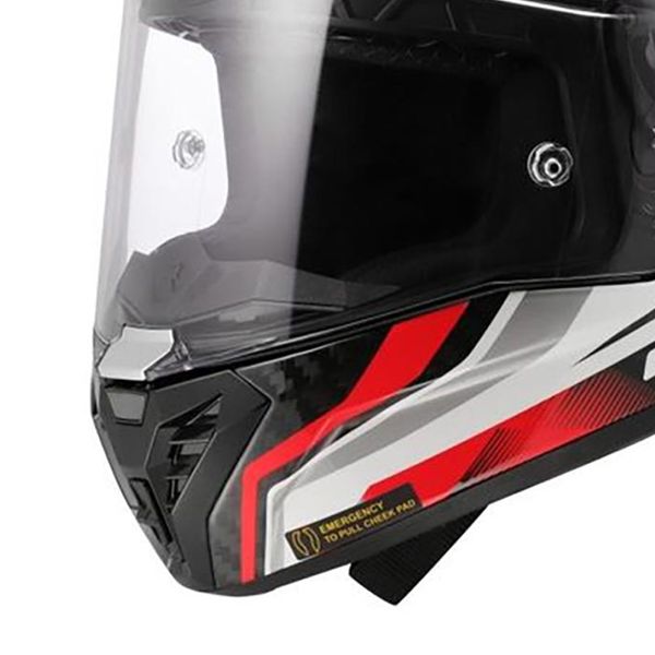 LS2 Thunder GP Aero Raute White Red FF805