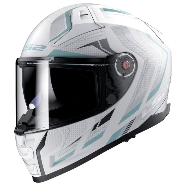 Integral LS2 Vector II Alizer Matt White Silver FF811 Integral LS2 Vector II Alizer Matt White Silver FF811