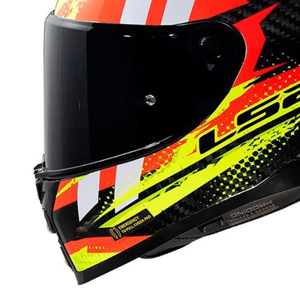 LS2 Vector II C Tantic Red H-Vis Yellow FF811