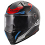Casque Integral LS2 Vector II Savage White Blue Red FF811
